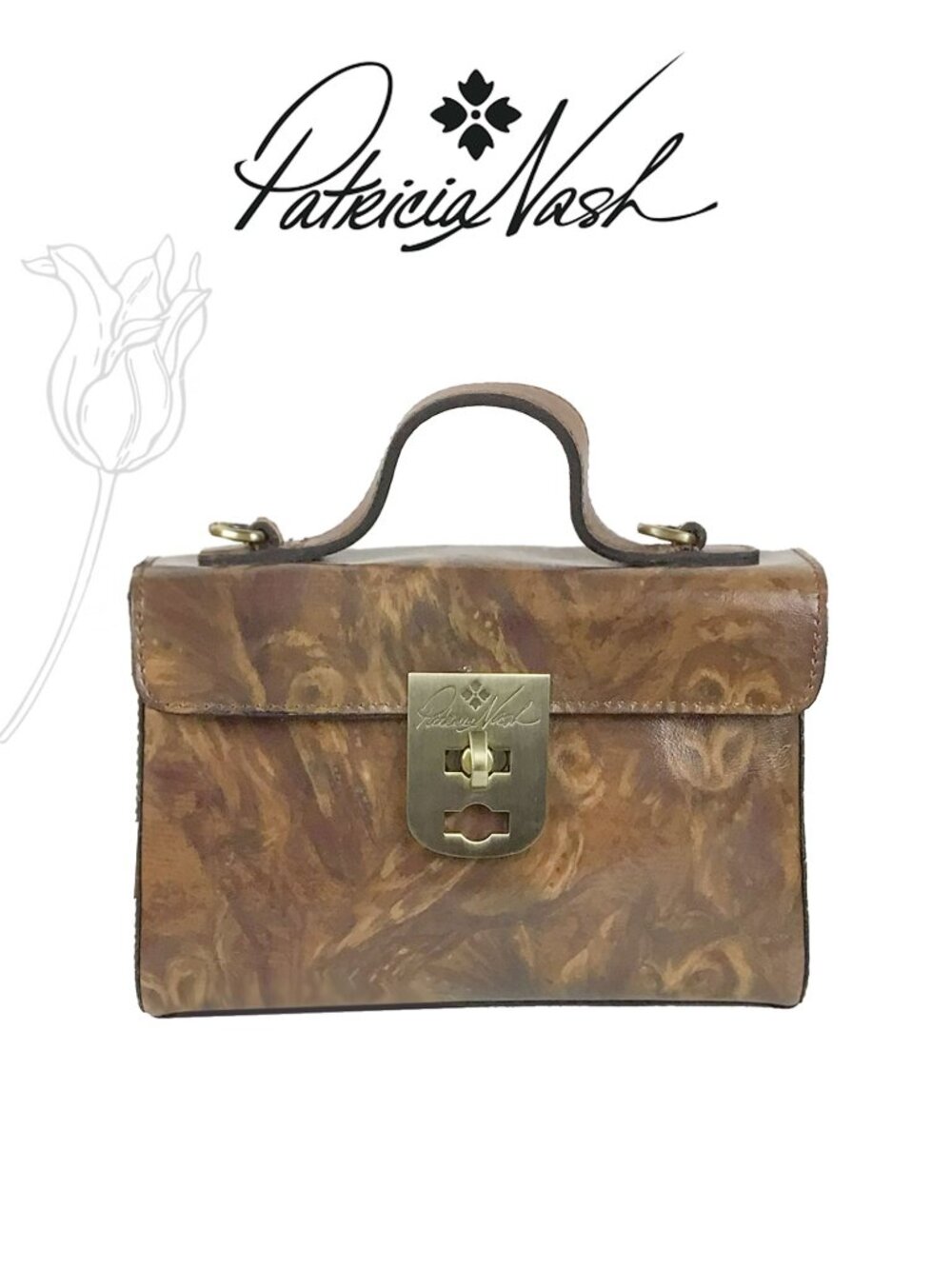 Patricia Nash Chauny Leather Satchel Bag